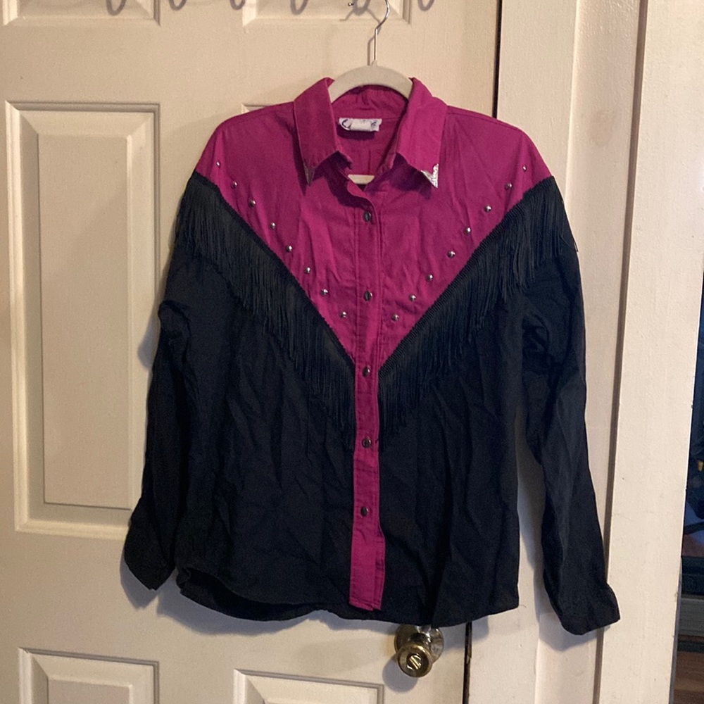 Vintage Sassa Rodeo blouse size L runs small
